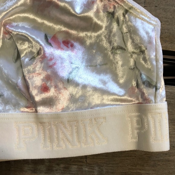 1HR SALE! VS PINK Velvet Floral bralette - Picture 3 of 5